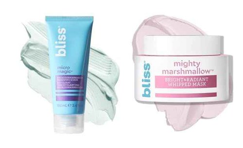 Bliss Exfoliation & Brighten Duo: Micro Magic Exfoliating Scrub & Mighty Marshmallow Mask