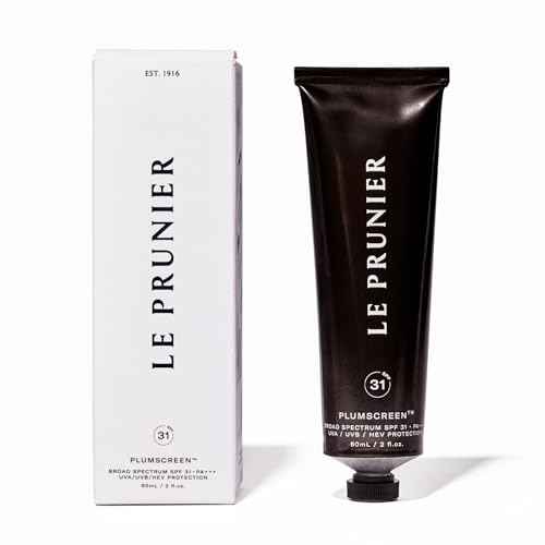 Le Prunier Plumscreen¢ç SPF 31, 2oz Broad Spectrum UVA UVB HEV Protection, PA+++
