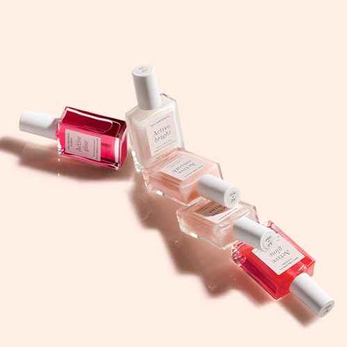 Manucurist Rainbow Active¢â Full Range 5-Pack Gift Set - Nail Care & Polish Set - No Lamp - 5 Treatment Nail Polish : Glow Raspberry, Glow Blueberry, Shine, Smooth, Bright - Christmas Gifts for Women