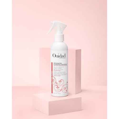 Ouidad Advanced Climate Control Leave In Conditioner for Curly Hair, 8.5 fl oz, Multi-Use Curl Leave In Conditioner & Heat Protectant Spray, Sulfates, Parabens & Cruelty-Free Curly Hair Products