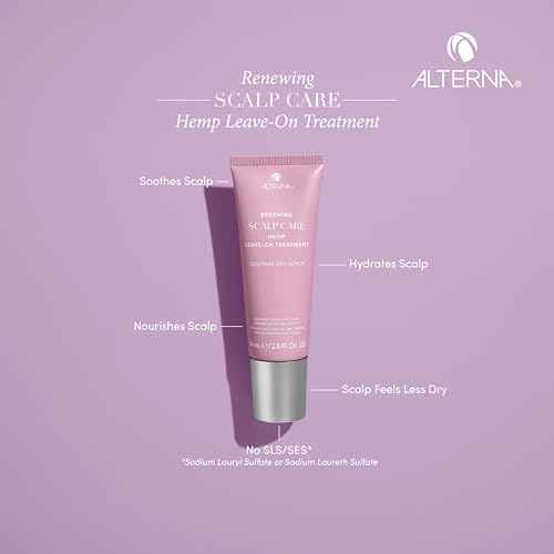 Alterna Haircare Renewing Scalp Care Peppermint Leave on Scalp and Hair Treatment, 2.5 Fl Oz Lightweight and Fast Absorbing to Moisturize and invigorate Scalp