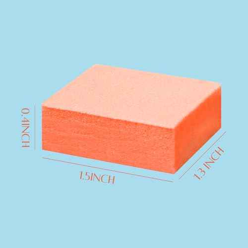 RED Nail Design Disposable Mini Nail Buffers - 1500 PCS, 80/100 Grit Single-Use Buffing Blocks for Natural & Acrylic Nails - Compact Nail Buffer Blocks for Manicure & Pedicure - for Home & Salon