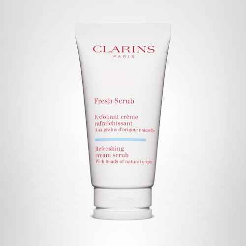 Clarins Fresh Scrub | Award-Winning | Refreshing, Cream-Gel Face Scrub With Natural Beads | Gently Exfoliates, Refreshes and Hydrates | Paraben-Free | SLS -Free | Mineral Oil Free | All Skin Types