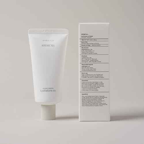 KREME' ALL ? Korean Organic Face Cream & Lotion, All-in-One Moisturizer for Dry Skin, Deep Hydration, Nourishing & Soothing Care, Non-Toxic Skincare (2.82 fl oz / 80g)