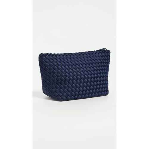 Naghedi Women's Portofino Medium Cosmetic Bag, Ink Blue, One Size