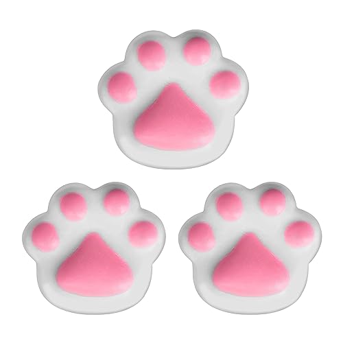 Kingsley Paw Print Bath Soap - 3 Oz White Soap Bar with Pink Paw Pads - Gentle Moisturizing Soap for Kids - Easy to Grip for Little Hands - Tear-Free Formula - Pack of 3