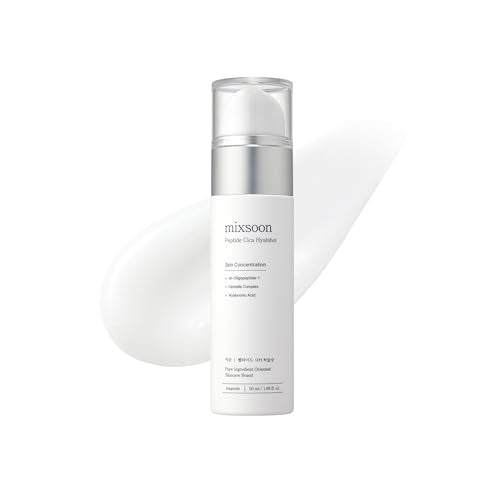 mixsoon Peptide Cica Hyal -Shot - Hyaluronic Acid Serum EGF & Adenosine Moisturizing Serum 50ml / 1.69 fl.oz. Korean Glass Skin Care