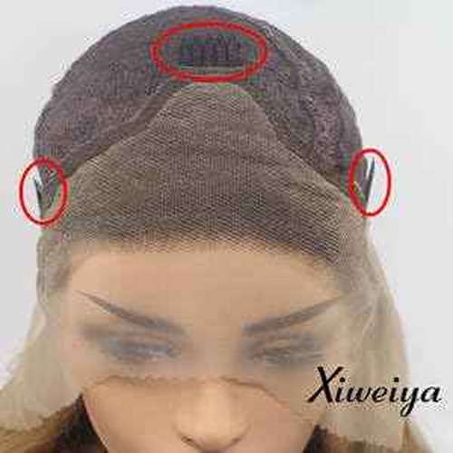 xiweiya Light Blonde Lace Front Wig with Brown Roots Long Body Wave Blonde Mixed color Side Part Glueless Natural Looking Lace Front Wigs Heat Resistant Hair for Women 24inch