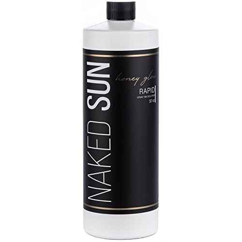 Naked Sun Honey Glow Violet Rapid Spray Tan Solution - 32 oz Airbrush Sunless Self Tan Spray