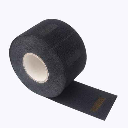 Neck Strips Barber Accessories Professional, Barber Supplies 5 Rolls & 500 Strips, Disposable Barber Neck Strip, Barber Neck Tape for Hair Cutting, Barber Shop Stuff, Black