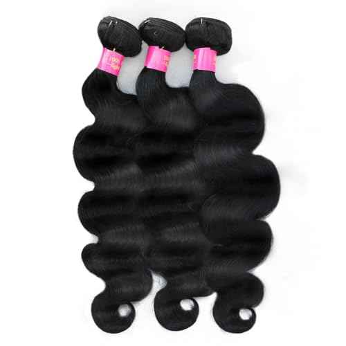 12A Human Hair Bundles Body Wave 100% Unprocessed Brazilian Virgin Hair 3 Bundles Human Hair Extensions Quick Weave Human Hair £¨18 20 22£©
