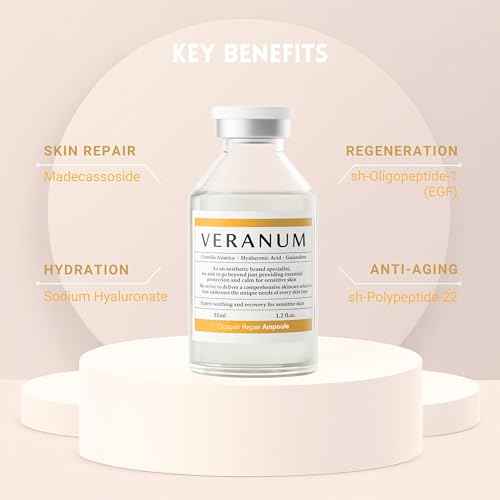 Cicapair Repair Ampoule ? Cellular Communication Serum with Centella EV & 7-Peptide Matrix | Post-Treatment Recovery & Elasticity Boost | MicroFusion Ready for 2X Repair (1.2 fl oz / 35 mL)