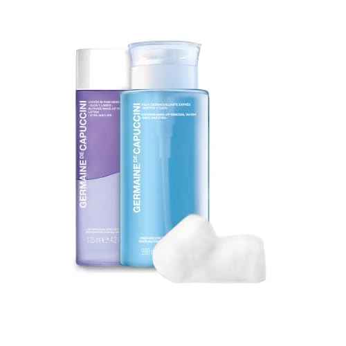 Germaine de Capuccini - Options I Express Make-Up Removal Water - Cleanses, purifies, tones and maintains skin hydration- All skin types - Fragance Free- 6.8 FL OZ