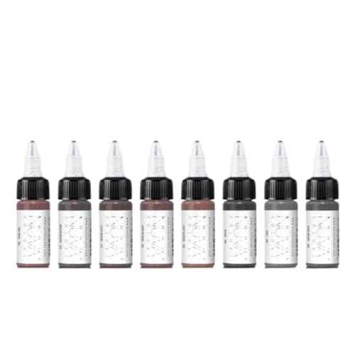 Nuva Scalp Micro-Pigmentation Ink - Customizable, Neutral Undertone for SMP Procedures, Vegan, Made in USA (SMP (8-Pack))