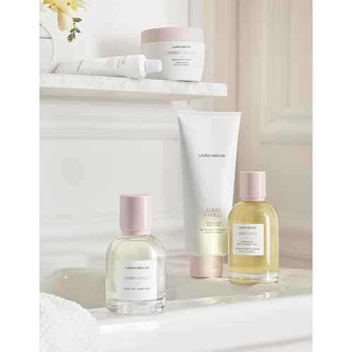 Laura Mercier Eau de Parfum, Long Lasting Perfume for Women, Elegant and Sophisticated Fragrances, French Inspired Scents, Ambre Vanille, Almond Coconut, Vanilla and N?roli du Sud