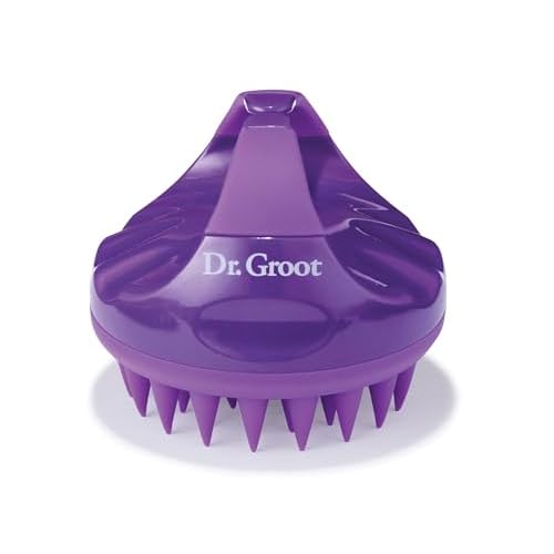 Dr. Groot Premium Scalp Cleansing Brush, Hair Scalp Massager, Scalp Scrubber with Soft Silicone Bristles, Hair Shampoo Brush for Scalp Exfoliation, Wet Dry Hair Brush for Scalp Care