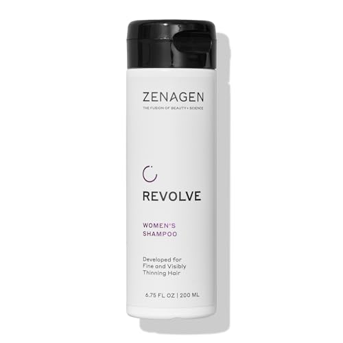 ZENAGEN Revolve Women's Thickening Shampoo | Supports Appearance of Fuller, Healthier-Looking Hair, Developed for Fine & Visibly Thinning Hair, Plant-Based, Color-Safe, 5-Minute Treatment