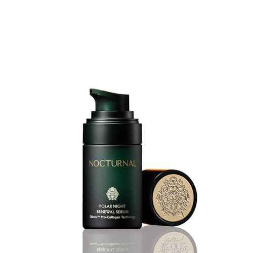 Nocturnal Skincare Polar Night Renewal Serum | Patent-Pending Night Repair Serum with Copper Peptides, Niacinamide & Nordic Oats (15 ml)