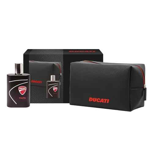 Ducati 1926 Aromatic Fougere Cologne for Men - 3.4 oz, Body Spray with Bergamot and Cedar Fragrance Notes, Long-Lasting Perfume for Men with Pouch - 2 pc Gift Set