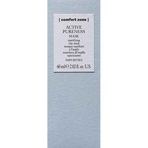 [ Comfort Zone ] Active Pureness Mask, Mattifying Clay Face Mask, Absorb And Minimize The Appearance Of Pores, 2.02 Fl. Oz.