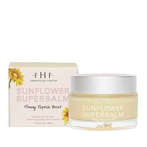 FarmHouse Fresh Peptide Moisturizer, Daily Face Cream with Peptides. Deep Hydration, Sunflower Superbalm Firming Peptide Boost
