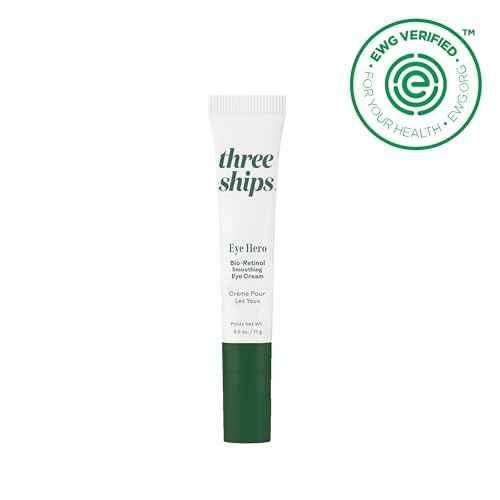 Three Ships - EyeHero Bio-Retinol Smoothing Eye Cream | Firm, Lift, Hydrate Under-Eye Area | Cruelty-Free, Vegan, Paraben-Free, Sensitive Skin Safe (0.5 oz | 15 g)