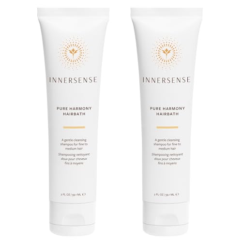 INNERSENSE Organic Beauty - Natural Pure Harmony Hairbath Shampoo | Cleansing, Detoxifying, For Oily Scalp | Non-Toxic, Cruelty-Free, Clean Haircare (2 Pack - 2 fl oz | 59.1 mL each)