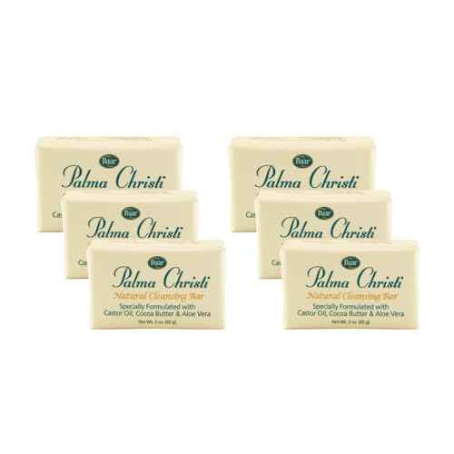 Palma Christi (Castor Oil) Natural Cleansing Bar Soap, 6 bar set