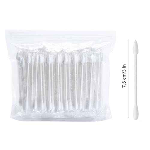 Cotton Swabs, Individually Wrapped Cotton Buds, 400 Count Biodegradable Cotton Tip Applicator Suitable for Ear, Beauty Care, Cleaning, Make-up£¨Round and Pointed Shape Cotton Heads£©