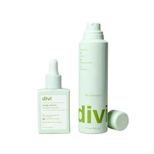 Divi Best Sellers Bundle ? Includes Scalp Serum (30ml) & Dry Shampoo (5.3oz) ? Removes Buildup, Controls Oil & Hydrates Scalp for Refreshed, Balanced, Healthy-Looking Hair, 2 Piece Set