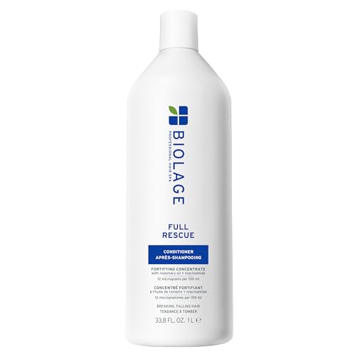 Biolage Full Rescue Conditioner - Fortifies & Densifies Thin Hair, Rosemary Oil & Niacinamide, Vegan & Cruelty-Free