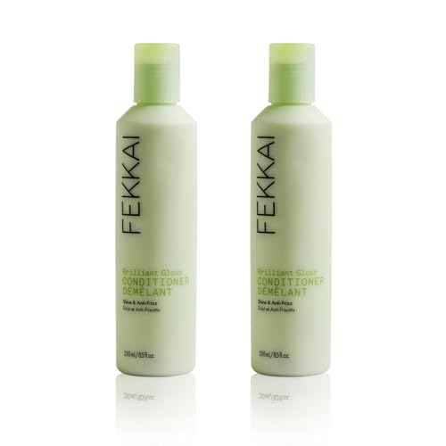 Fekkai Brilliant Gloss Conditioner - 8.5 oz, Pack of 2 - Transforms Hair with 4X Shine - Free of Sulfates, Parabens, Phthalates - Vegan, Cruelty-Free