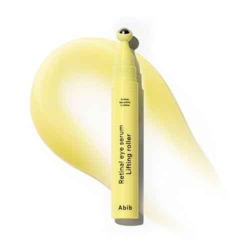 Abib Retinal Eye Serum Lifting Roller 0.5 Fl Oz,15ml | Anti-Aging Eye Applicator for Wrinkles, Puffiness, Dark Circles with Caffeine & Bakuchiol for Under Eyes | Travel Size Skincare Essential