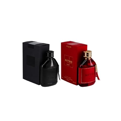 Dumont Nitro Intense and Nitro Red Eau de Parfum Set, 3.45 fl oz Each, 2-Piece Fragrance Combo Pack