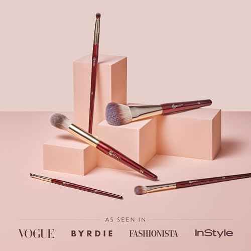 BK BEAUTY - PRECISION BRUSH COLLECTION (5PC) - Professional Makeup Brush Set for Bronzer, Blush, Contour, Powder & Eye Makeup | Premium Face Brushes for Flawless Application