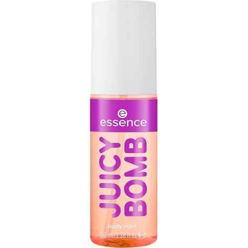 essence | Juicy Bomb Body Mist| Sweet Vanilla with Plum & Amber | Long-Lasting, Travel-Friendly & Vegan (01 | Vanilla)