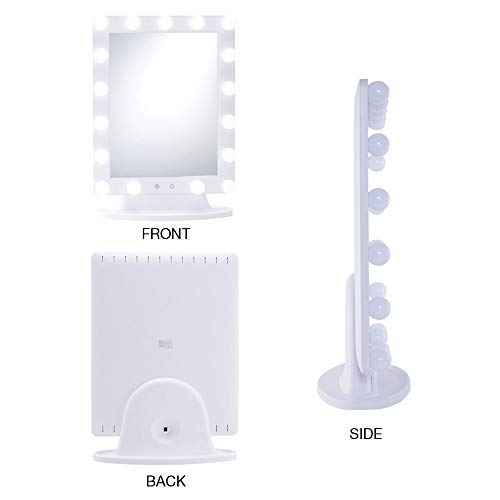 Extra Large Lighted Hollywood Makeup Vanity Mirror, LED Bulb Lights