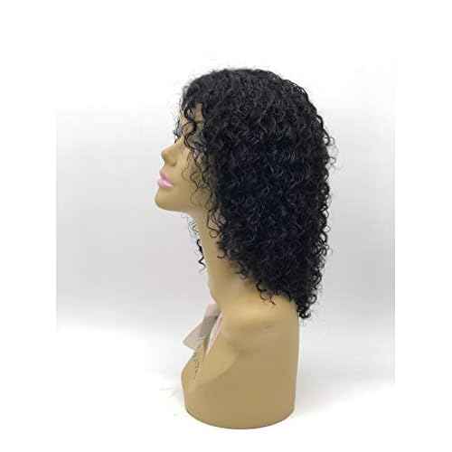 Mayde Beauty Human Hair Invisible Hand-Tied Lace Part Wig Wet N Wavy Deep Curl (NATURAL)