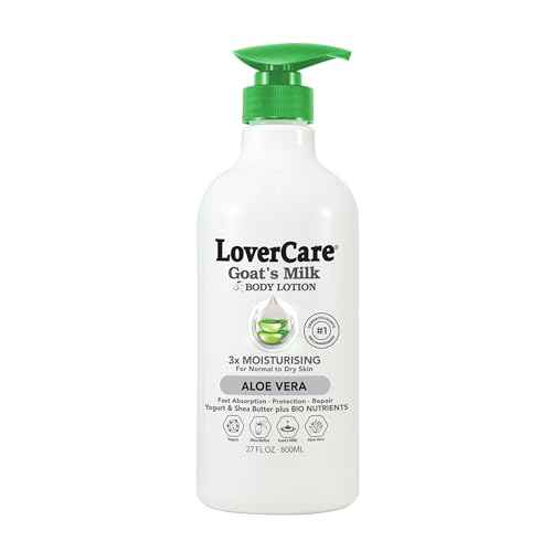 Goat Milk Body Lotion for Dry Skin Aloe Vera 27.05oz (800ml) - Combo Body Lotion & Body Wash¡¦