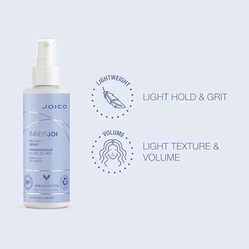 Joico InnerJoi Sea Salt Spray | Styling For All Hair Types | Sulfate & Paraben Free | Naturally-Derived Vegan Formula