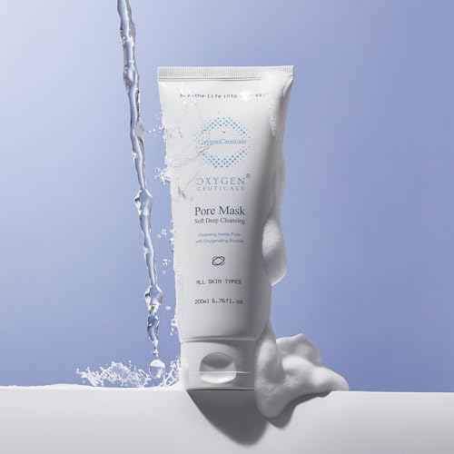 OxygenCeuticals Pore Mask ? Deep Cleansing Foaming Face Wash with Stearic Acid, Lavender Oil & Portulaca Extract, Helps Remove Impurities & Oil for Healthy-Looking Skin, 6.7 fl.oz (200ml)