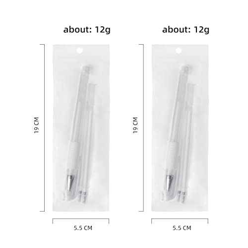 TEONEI Eyebrow microblading Marker Pen,Skin Marker Pen,Eyebrow Permanent Makeup Position Mapping Mark Tools (White)
