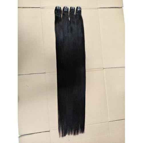 12A Human Hair Bundles 16 18 20 Inch 3 pcs Straight Bundles Human Hair 100% Unprocessed Brazilian Remy Virgin Hair Extensions Raw Quick Weave Sew In Glossy Billion Hair Bundles Natural Black