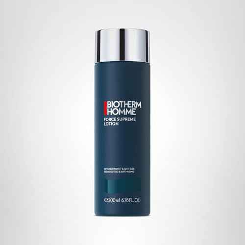 Biotherm Force Supreme Lotion, Replenishing & Anti-Aging Face Lotion for Men with Pro-Xylane and Cedar Bud Extract, Firms and Tones the Skin, Helps Reduces Signs of Aging, 6.8 Fl. Oz.