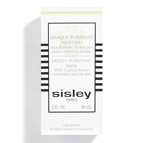 Sisley Paris Deeply Purifying Mask With Tropical Resins - 60 mL - Cream Face Mask for Combination to Oily Skin - Targets Imperfections & Mattifies Skin - Non-Comedogenic