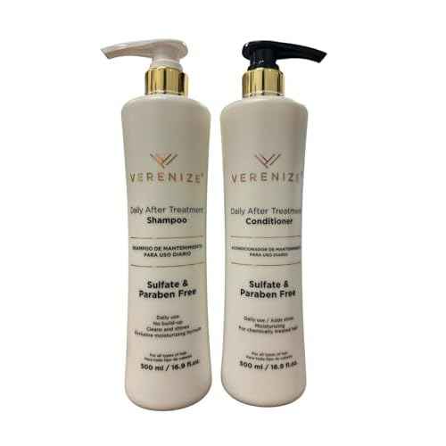 Verenize Sulfate free Shampoo and Conditioner (Set), 1.06 Pound (Pack of 2), White