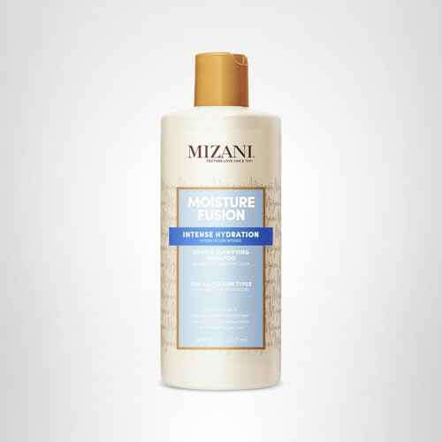 Mizani Moisture Fusion Gentle Clarifying Shampoo - Cleanses Hair to Remove Buildup, With Charcoal, For Curly Hair, 16.9 Fl Oz