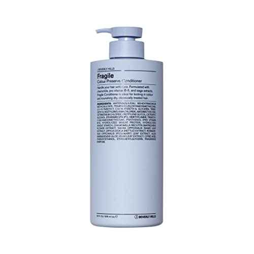 J Beverly Hills Blue Fragile Colour Preserve Conditioner with Chamomile for Split Ends, (3 Oz, 12 Oz, 32 Oz)