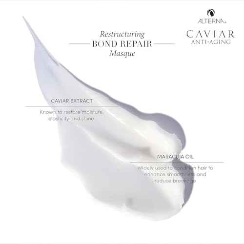 Alterna Caviar Anti-Aging Restructuring Bond Repair Masque, 5.7 Ounce | Strengthens & Protects Damaged Hair , 5.68 Fl Oz (Pack of 1)