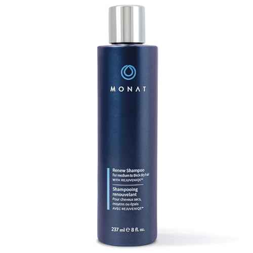 MONAT Renew Shampoo Infused with Rejuveniqe¢ç - Moisturizing Shampoo w/Omega Fatty Acids for Medium to Thick Hair. Shine-enhancing, Ultra-hydrating Lather for Dry Hair - Net Wt. 237 ml / 8.0 fl. oz.